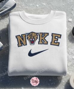 Florida Panthers Embroidered Shirt, NHL Sports Embroidered Hoodie, Best Gift Idea