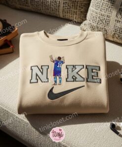 Lionel Messi Embroidered Shirt, Sports Embroidered Hoodie, Celebrity Embroidered T-Shirt
