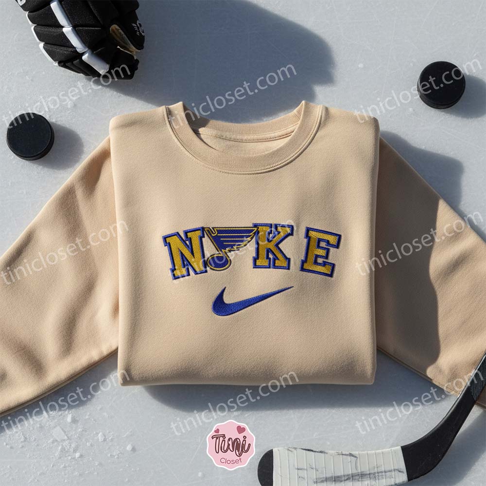 St Louis Blues Embroidered Shirt, NHL Sports Embroidered Hoodie, Best Gift Idea St Louis Blues Embroidered Shirt, NHL Sports Embroidered Hoodie, Best Gift Idea