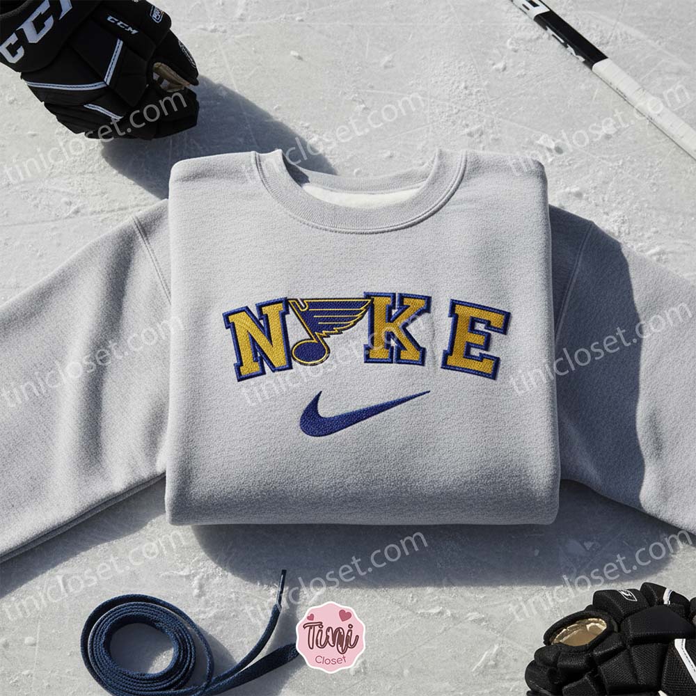 St Louis Blues Embroidered Shirt, NHL Sports Embroidered Hoodie, Best Gift Idea St Louis Blues Embroidered Shirt, NHL Sports Embroidered Hoodie, Best Gift Idea