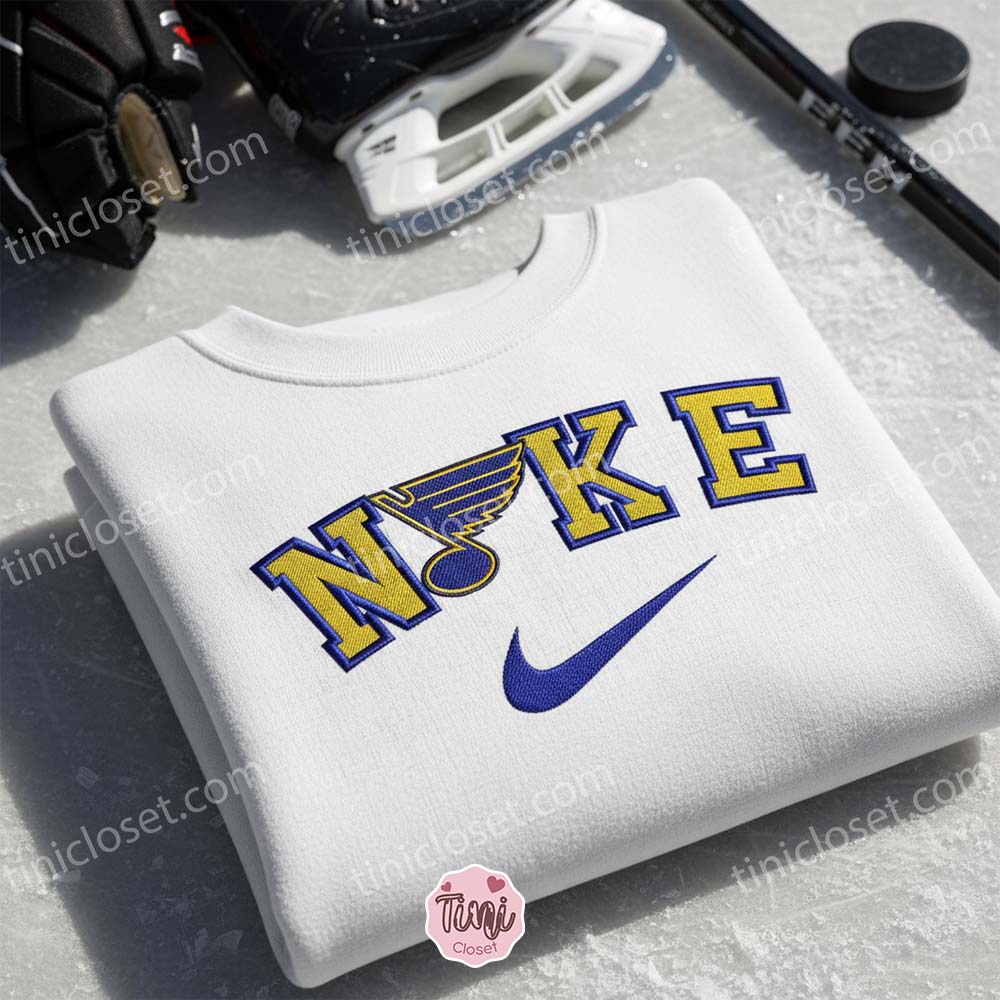 St Louis Blues Embroidered Shirt, NHL Sports Embroidered Hoodie, Best Gift Idea St Louis Blues Embroidered Shirt, NHL Sports Embroidered Hoodie, Best Gift Idea