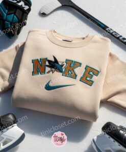 San Jose Sharks Embroidered Shirt, NHL Sports Embroidered Hoodie, Best Gift Idea 2 San Jose Sharks Embroidered Shirt, NHL Sports Embroidered Hoodie, Best Gift Idea