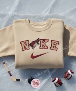 Arizona Coyotes Embroidered Shirt, NHL Sports Embroidered Hoodie, Best Fandom Gift 2 Arizona Coyotes Embroidered Shirt, NHL Sports Embroidered Hoodie, Best Fandom Gift