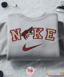Arizona Coyotes Embroidered Shirt, NHL Sports Embroidered Hoodie, Best Fandom Gift