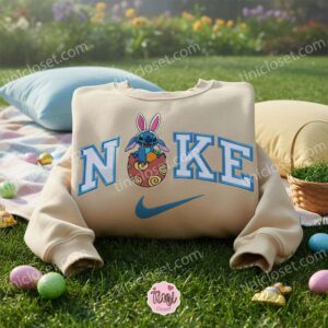 Stitch Hatching from Easter Egg with Carrot Embroidered Sweatshirt, Custom Spring Disney Hoodie, Surprise Bunny Ohana Holiday Shirt, Gift for Him Her (1) Stitch Hatching from Easter Egg with Carrot Embroidered Sweatshirt, Custom Spring Disney Hoodie, Surprise Bunny Ohana Holiday Shirt, Gift for Him Her (1)