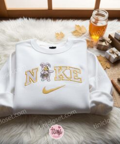 Winnie The Pooh Easter Embroidered Shirt, Thanksgiving Day Embroidered Hoodie, Best Holiday Gift Ideas