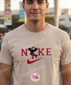 Marvel Spiderman Hanging Superhero Embroidered Shirt, Upside Down Spiderman Hanging Embroidered Crewneck, Just Because Gift For Him (2)