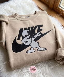 Snoopy Dabbing Embroidered Shirt, The Peanuts Cartoon Embroidered Hoodie, Best Gift Idea for Family 1 Snoopy Dabbing Embroidered Shirt, The Peanuts Cartoon Embroidered Hoodie, Best Gift Idea for Family (1)