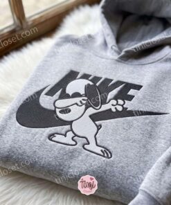 Snoopy Dabbing Embroidered Shirt, The Peanuts Cartoon Embroidered Hoodie, Best Gift Idea for Family 2 Snoopy Dabbing Embroidered Shirt, The Peanuts Cartoon Embroidered Hoodie, Best Gift Idea for Family (2)