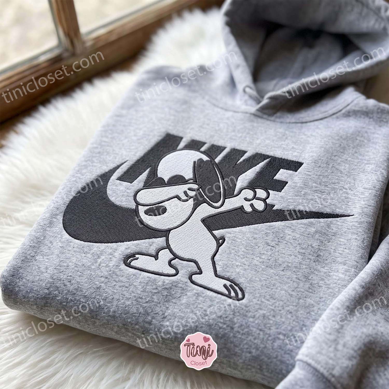 Snoopy Dabbing Embroidered Shirt, The Peanuts Cartoon Embroidered Hoodie, Best Gift Idea for Family Snoopy Dabbing Embroidered Shirt, The Peanuts Cartoon Embroidered Hoodie, Best Gift Idea for Family