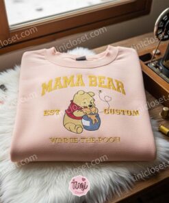 Mama Bear Winnie The Pooh Embroidered Shirt, Disney Embroidered Shirt, Best Mother's Day Gift Ideas 2 Mama Bear Winnie The Pooh Embroidered Shirt, Disney Embroidered Shirt, Best Mother's Day Gift Ideas (3)