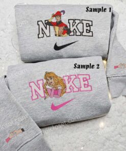 Aurora and Prince Phillip Embroidered Shirts, Disney Characters Embroidered Sweatshirts, Couple Embroidered Hoodies 2 Aurora and Prince Phillip Embroidered Couple Shirts 3