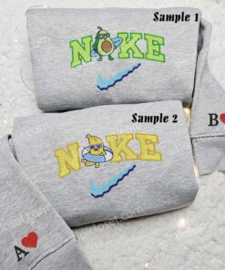 Avocado and Banana Embroidered Shirts, Cartoon Embroidered Hoodies, Brand Logo Embroidered Sweatshirts 2 Avocado and Banana Embroidered Couple Shirts 3