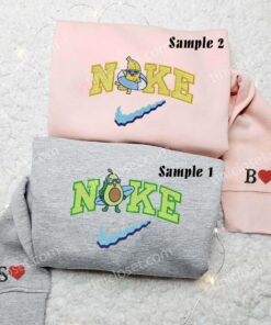 Avocado and Banana Embroidered Shirts, Cartoon Embroidered Hoodies, Brand Logo Embroidered Sweatshirts