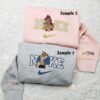 Belle and Beast Embroidered Shirt, Disney Characters Embroidered Hoodie, Best Couple Embroidered Sweatshirt