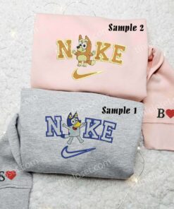 Bluey and Bingo Embroidered Couple Shirts 4