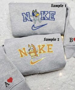 Bluey and Bingo Embroidered Couple Shirts 2