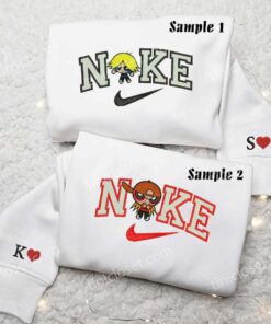 Boomer and Brick The Rowdyruff Boys Embroidered Shirts, Cartoon Embroidered Sweatshirts, Couple Embroidered Hoodies 1 Boomer and Brick The Rowdyruff Boys Embroidered Shirts 4