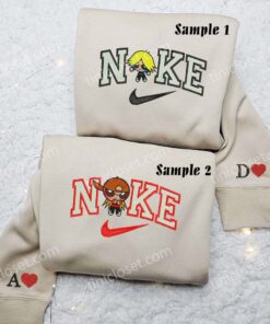 Boomer and Brick The Rowdyruff Boys Embroidered Shirts, Cartoon Embroidered Sweatshirts, Couple Embroidered Hoodies 3 Boomer and Brick The Rowdyruff Boys Embroidered Shirts 2