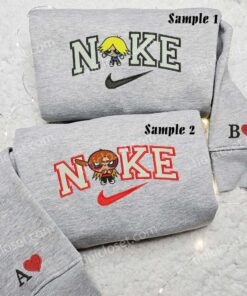 Boomer and Brick The Rowdyruff Boys Embroidered Shirts, Cartoon Embroidered Sweatshirts, Couple Embroidered Hoodies