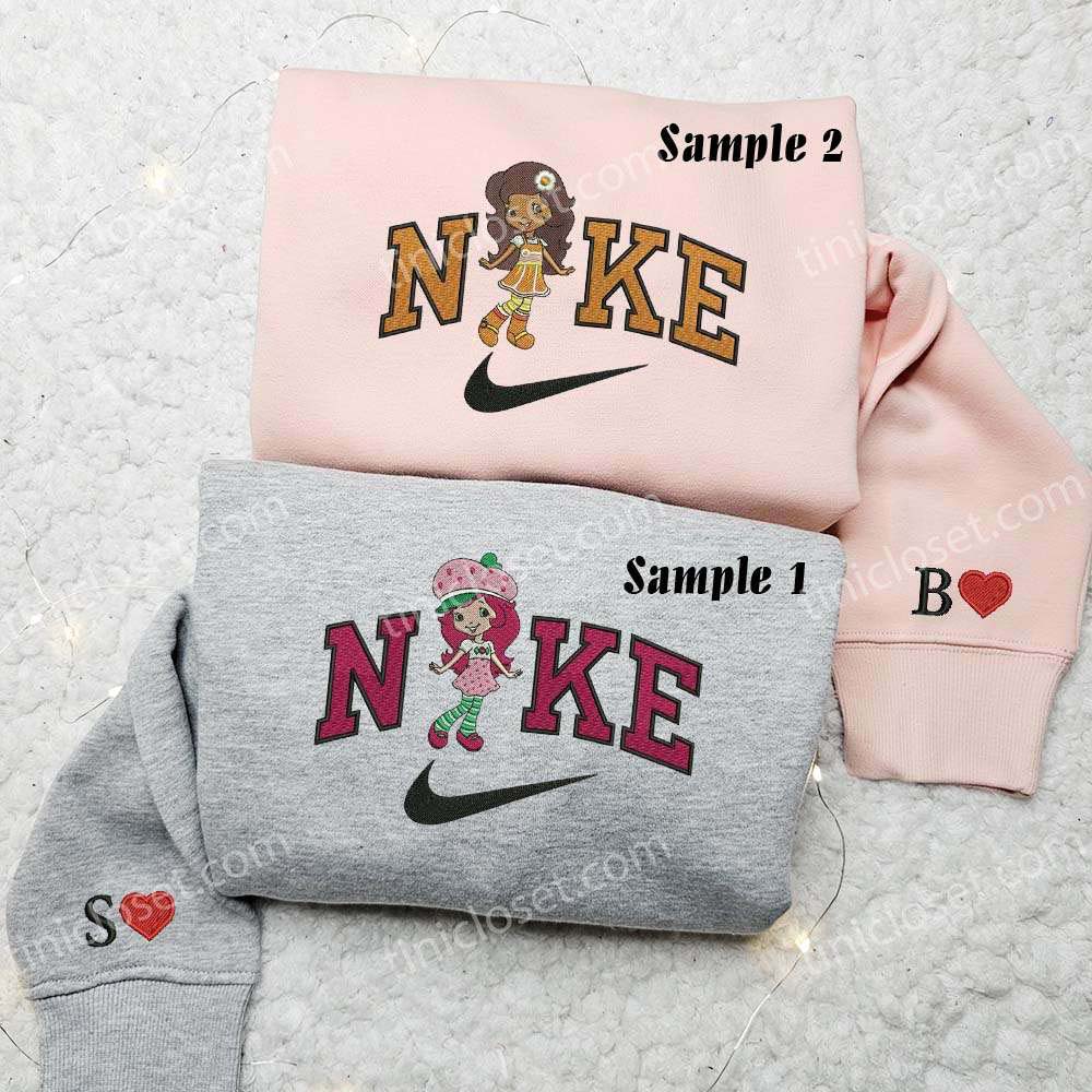 Cherry Jam And Orange Blossom Embroidered Shirts, Cartoon Embroidered Sweatshirts, Couple Embroidered Hoodies Cherry Jam And Orange Blossom Embroidered Shirts, Cartoon Embroidered Sweatshirts, Couple Embroidered Hoodies