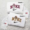Cherry Jam And Orange Blossom Embroidered Shirts, Cartoon Embroidered Sweatshirts, Couple Embroidered Hoodies