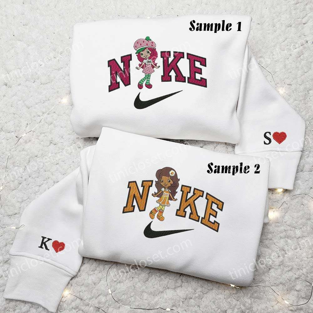 Cherry Jam And Orange Blossom Embroidered Shirts, Cartoon Embroidered Sweatshirts, Couple Embroidered Hoodies Cherry Jam And Orange Blossom Embroidered Shirts, Cartoon Embroidered Sweatshirts, Couple Embroidered Hoodies