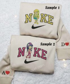 Cherry Jam and Lemon Meringue Embroidered Shirts, Disney Characters Embroidered Sweatshirts, Couple Embroidered Hoodies