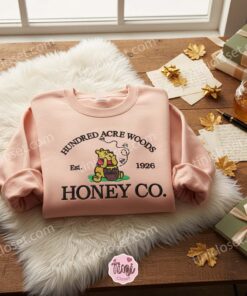 Winnie Pooh Embroidered Crewneck, Disney Characters Embroidered Sweater, Cartoon Embroidered Tee 1 Winnie Pooh Embroidered Crewneck, Disney Characters Embroidered Sweater, Cartoon Embroidered Tee (3)