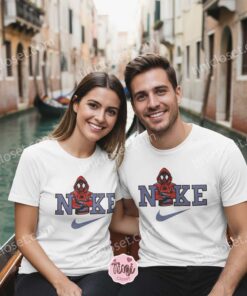 Cool Spider Man Drip Embroidered Sweatshirt, Custom Sporty Spidey Swoosh Tee, Tom Tobey Andrew Trio Shirt (4)