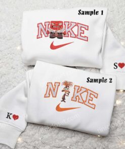 Anger And Anxiety Embroidered Shirts, Disney Inside Out Characters Embroidered Sweatshirts, Couple Embroidered Hoodies 1 Anger And Anxiety Disney Inside Out Embroidered Couples Shirts 4