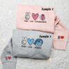 Bing Bong And Sadness Inside Out Embroidered Shirts, Disney Characters Embroidered Hoodies, Best Couple Embroidered Sweatshirts