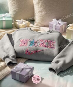 Matching Stitch and Angel Hoodies, Valentine Couple Shirt, Custom Swoosh Embroidered Sweatshirt, Minimalist Ohana Means Family Crewneck, Gift for Disney Fans 2 Matching Stitch and Angel Hoodies, Valentine Couple Shirt, Custom Swoosh Embroidered Sweatshirt, Minimalist Ohana Means Family Crewneck, Gift for Disney Fans (3)