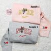 Blossom And Bubbles Powerpuff Girls Cartoon Embroidered Couples Shirts