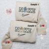 Bluey And Bingo Heeler Embroidered Sweatshirts, Cartoon Embroidered Hoodies, Couples Embroidered Shirts