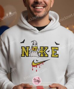 Pikachu Oogie Boogie Halloween Embroidered Hoodie, Nightmare Before Christmas Pokemon Sweatshirt, Spooky Anime Crewneck (1)