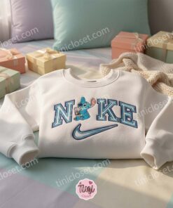 Coffee Lover Stitch Embroidered Hoodie, Custom Experiment 626 Sweatshirt, Ohana Means Family Crewneck, Disney Gift for Him Her