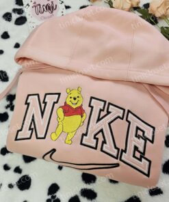 Winnie The Pooh Embroidered Sweatshirt, Pooh Bear Varsity Logo Hoodie, Disney Custom Shirt (3)