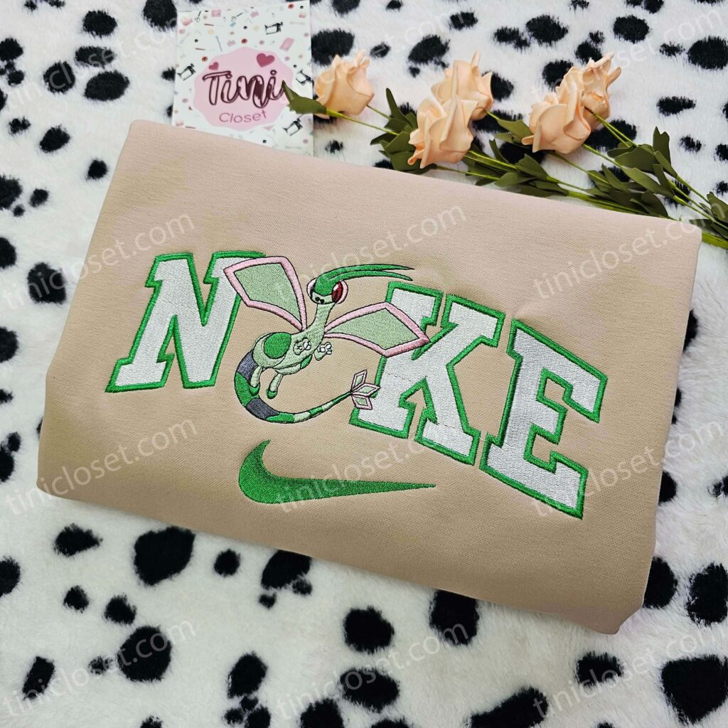 Custom Flygon Embroidered Shirt, Pokemon Anime Sweatshirt & Soft Cotton Hoodie, Cozy Gifts For Girlfriend Custom Flygon Embroidered Shirt, Pokemon Anime Sweatshirt & Soft Cotton Hoodie, Cozy Gifts For Girlfriend