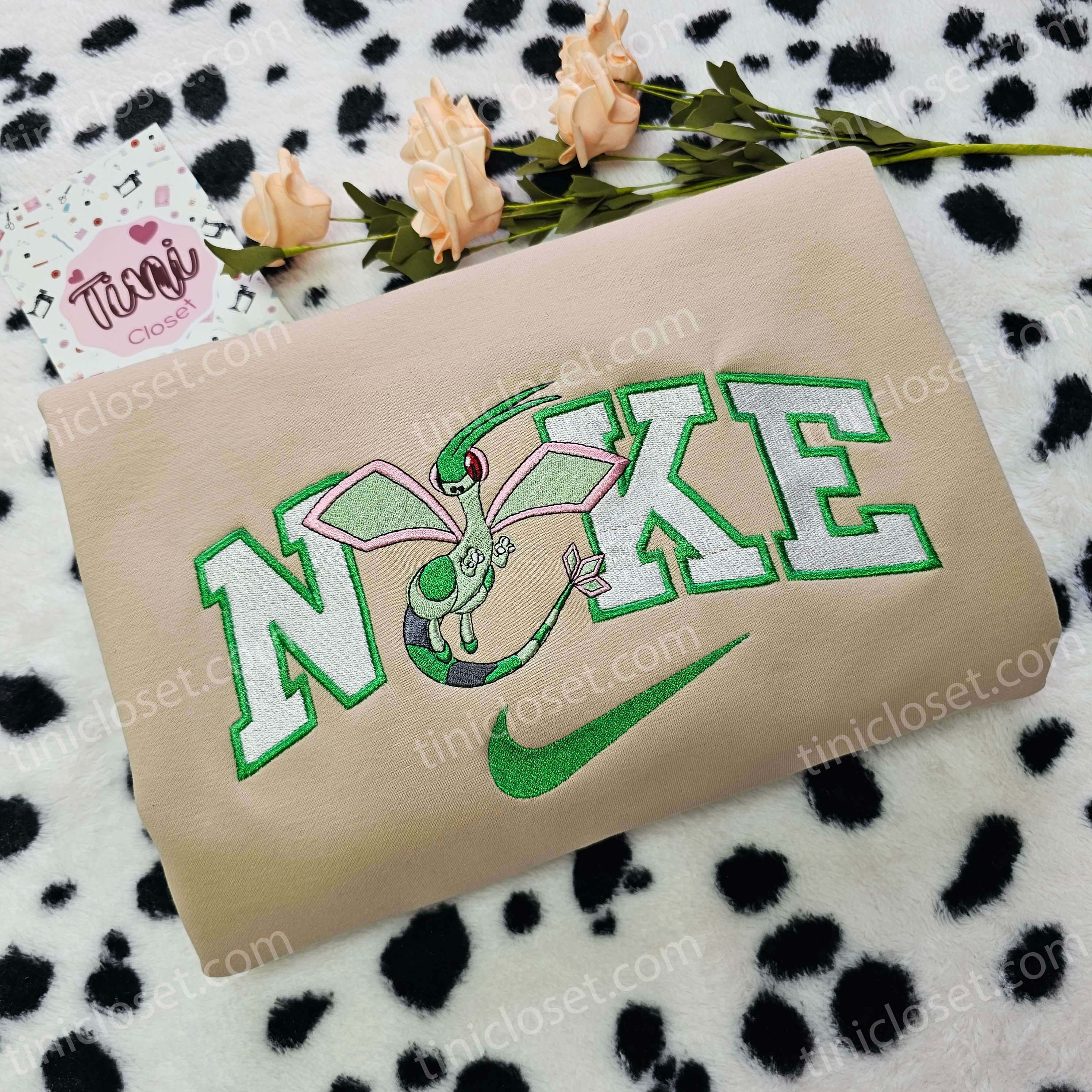 Custom Flygon Embroidered Shirt, Pokemon Anime Sweatshirt & Soft Cotton Hoodie, Cozy Gifts For Girlfriend Custom Flygon Embroidered Shirt, Pokemon Anime Sweatshirt & Soft Cotton Hoodie, Cozy Gifts For Girlfriend