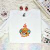 Charizard Pokeball Embroidered Shirt, Pokemon Embroidered Hoodie, Anime Embroidered Sweatshirt