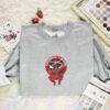 Deadpool Embroidered Shirt, Superhero Embroidered Hoodie, Marvel Movie Embroidered Sweatshirt