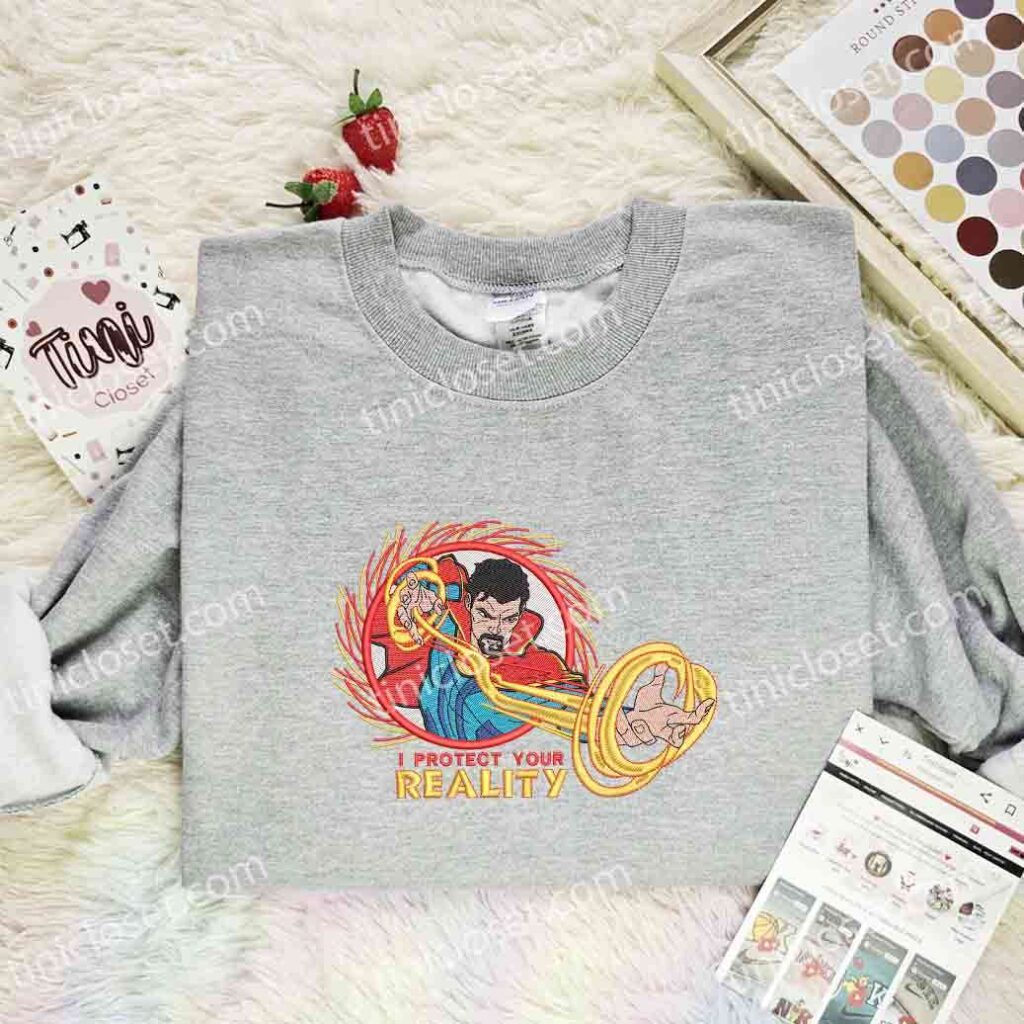 Dr Strange Embroidered Shirt, Superhero Embroidered Hoodie, Marvel Movie Embroidered Sweatshirt 2