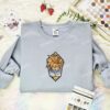 Goku Badge Embroidered Shirt, Dragon Ball Embroidered Hoodie, Anime Embroidered Sweatshirt