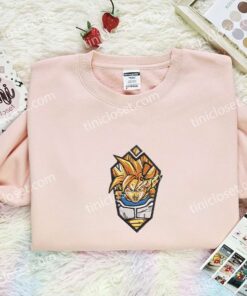 Goku Badge Embroidered Shirt, Dragon Ball Embroidered Hoodie, Anime Embroidered Sweatshirt (3)