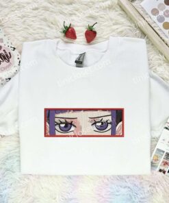 Kikunojo Eyes Embroidered Shirt, One Piece Embroidered Hoodie, Anime Embroidered Sweatshirt (1)
