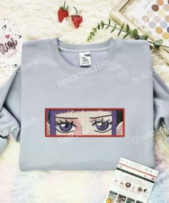 Kikunojo Eyes Embroidered Shirt, One Piece Embroidered Hoodie, Anime Embroidered Sweatshirt (2)