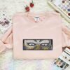 Karasu Eyes Embroidered Shirt, One Piece Embroidered Hoodie, Anime Embroidered Sweatshirt