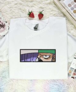 Page One Eyes Embroidered Shirt, One Piece Embroidered Hoodie, Anime Embroidered Sweatshirt (2)