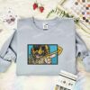 Pegasus Seiya Embroidered Shirt, Saint Seiya Embroidered Hoodie, Anime Embroidered Sweatshirt